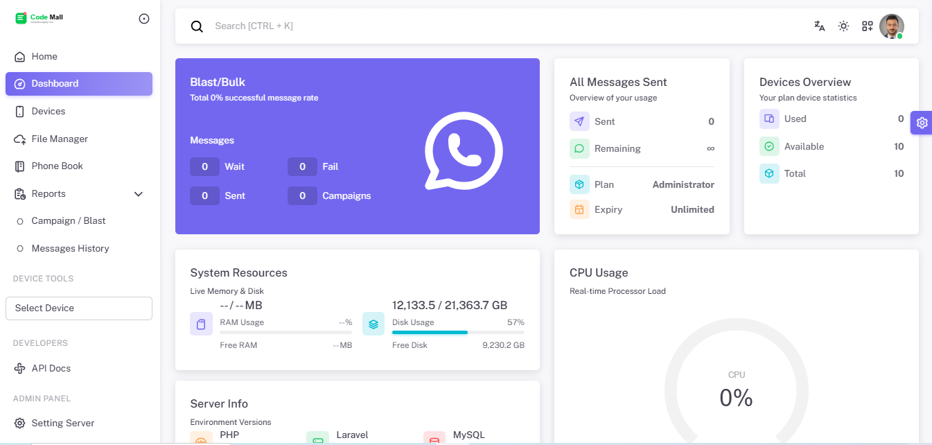 WhatsApp Gateway Multi Device SaaS – Bulk Messaging, Chatbot, API Automation, AI Integration